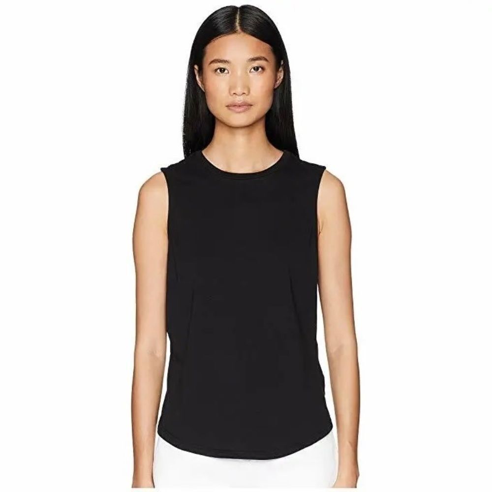 Baldwin Cotton Modal Black Sleeveless Top‎ Sz S